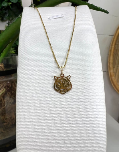 Tiger Head Gold Charm