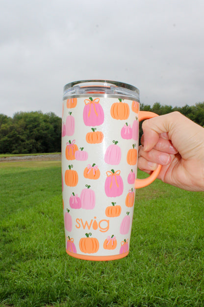 Pumpkins and Bows Travel Mug (22oz)