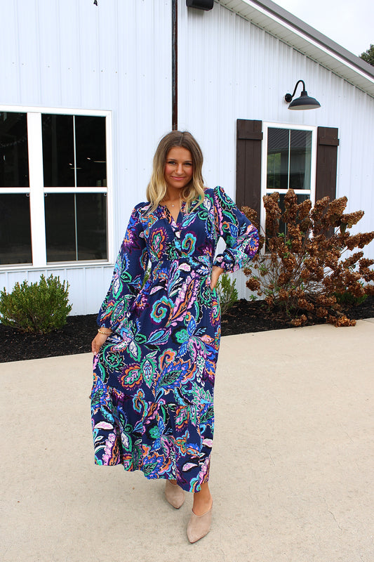 A Cool Contrast Dress