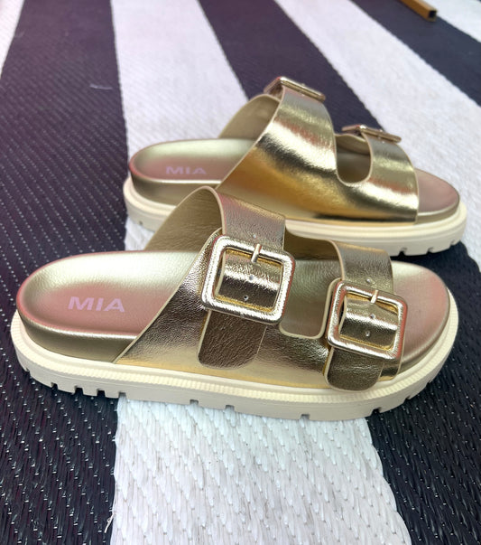 Makyra Gold Sandals