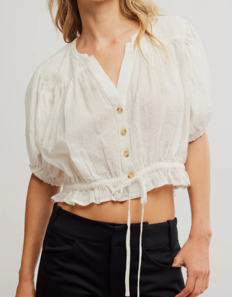 Little Cloud Clean Ivory Shirt Top