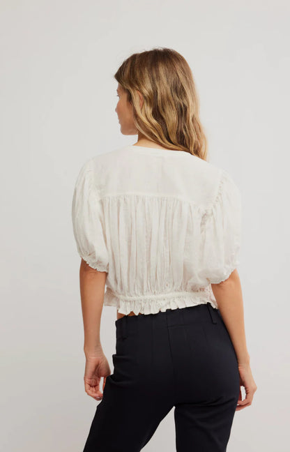 Little Cloud Clean Ivory Shirt Top