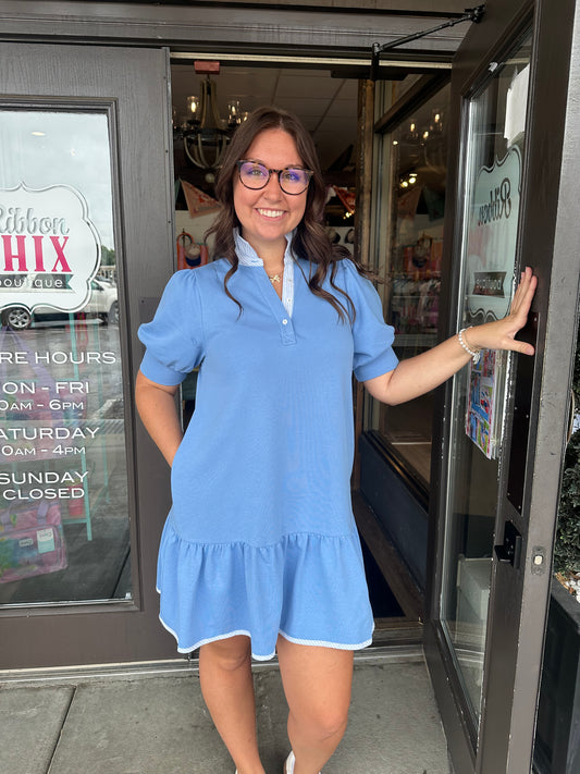 Elevated Easy Periwinkle Dress