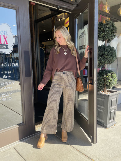 Good to Go Brown Sweater