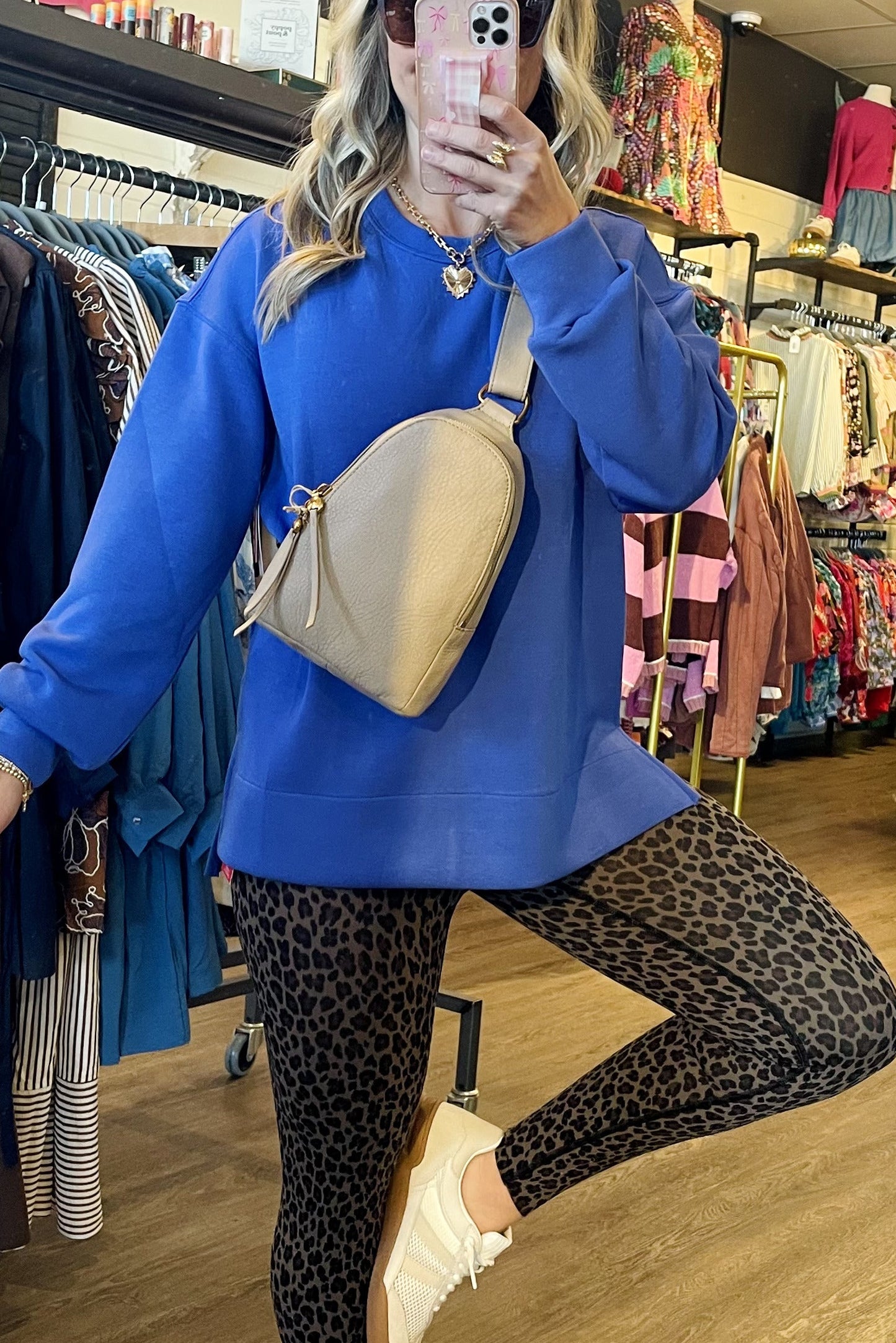 Fern Taupe Sling Bag