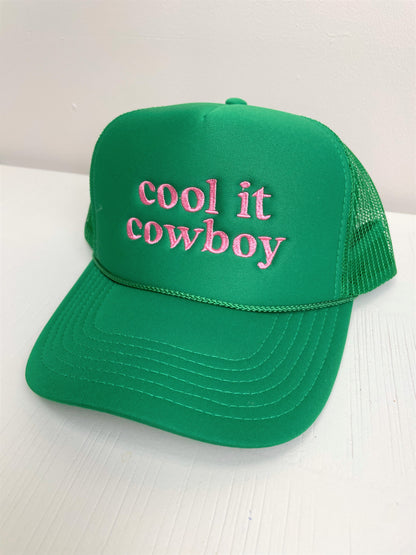 Cool It Cowboy Green Cap