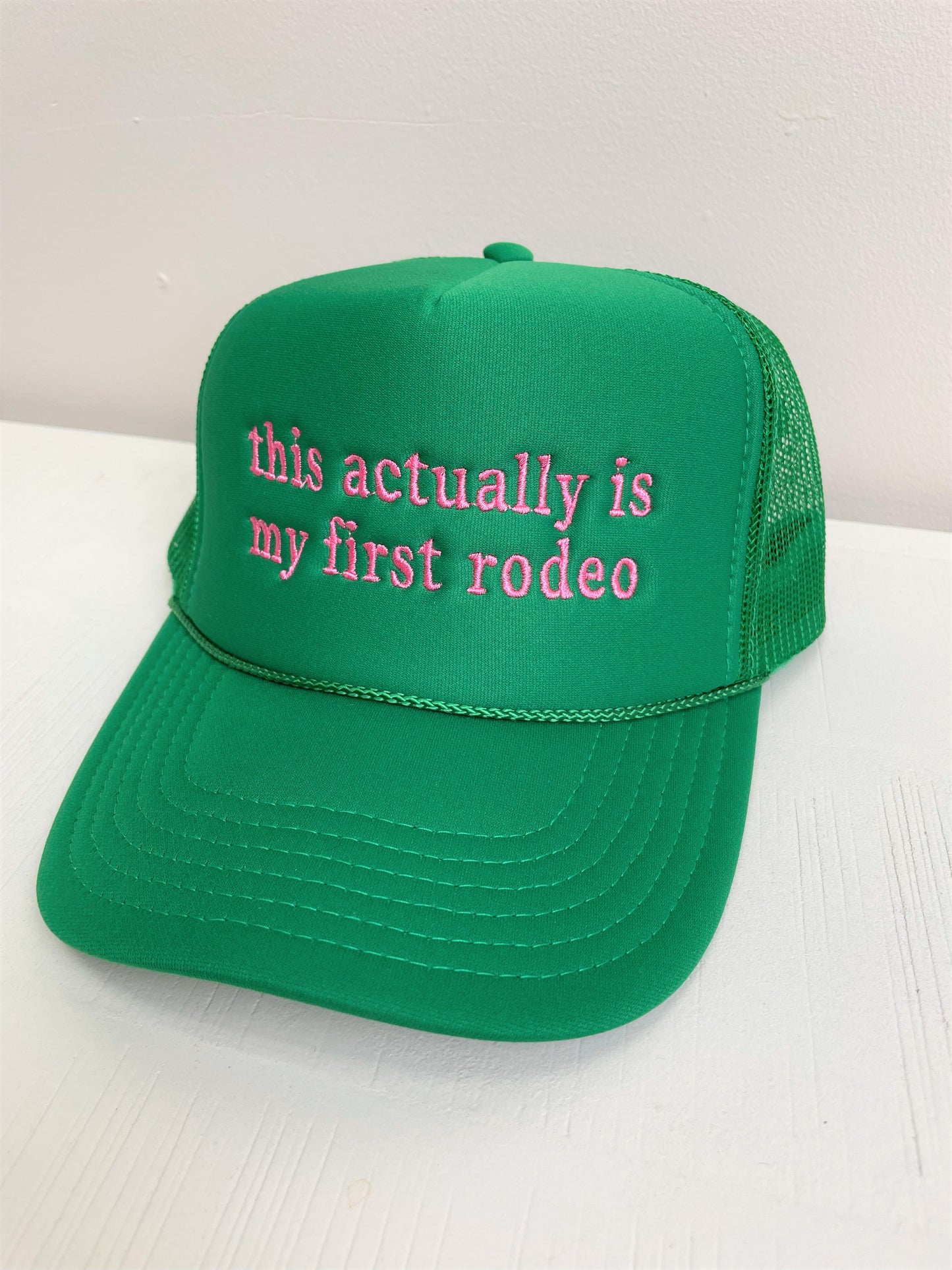 My First Rodeo Green Cap