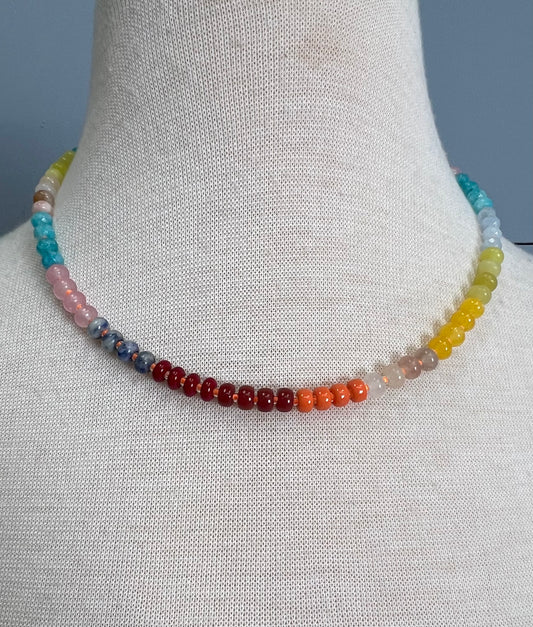 Ember Multicolor Stone Necklace