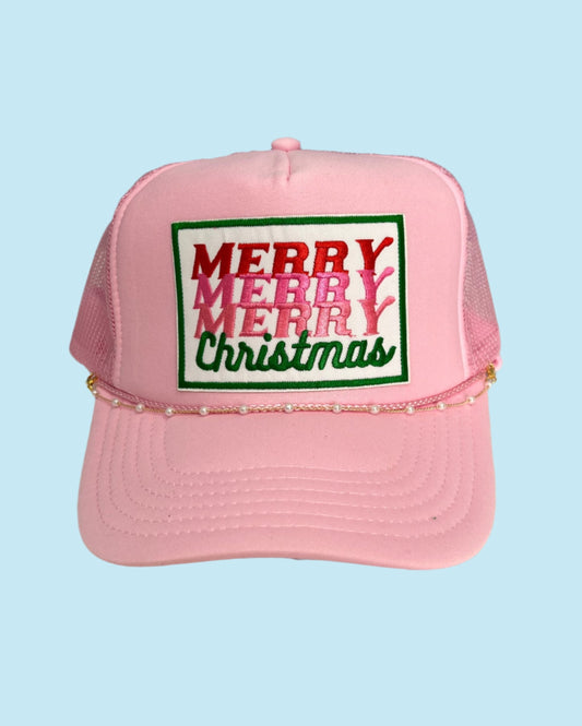 Merry Christmas Patch Cap