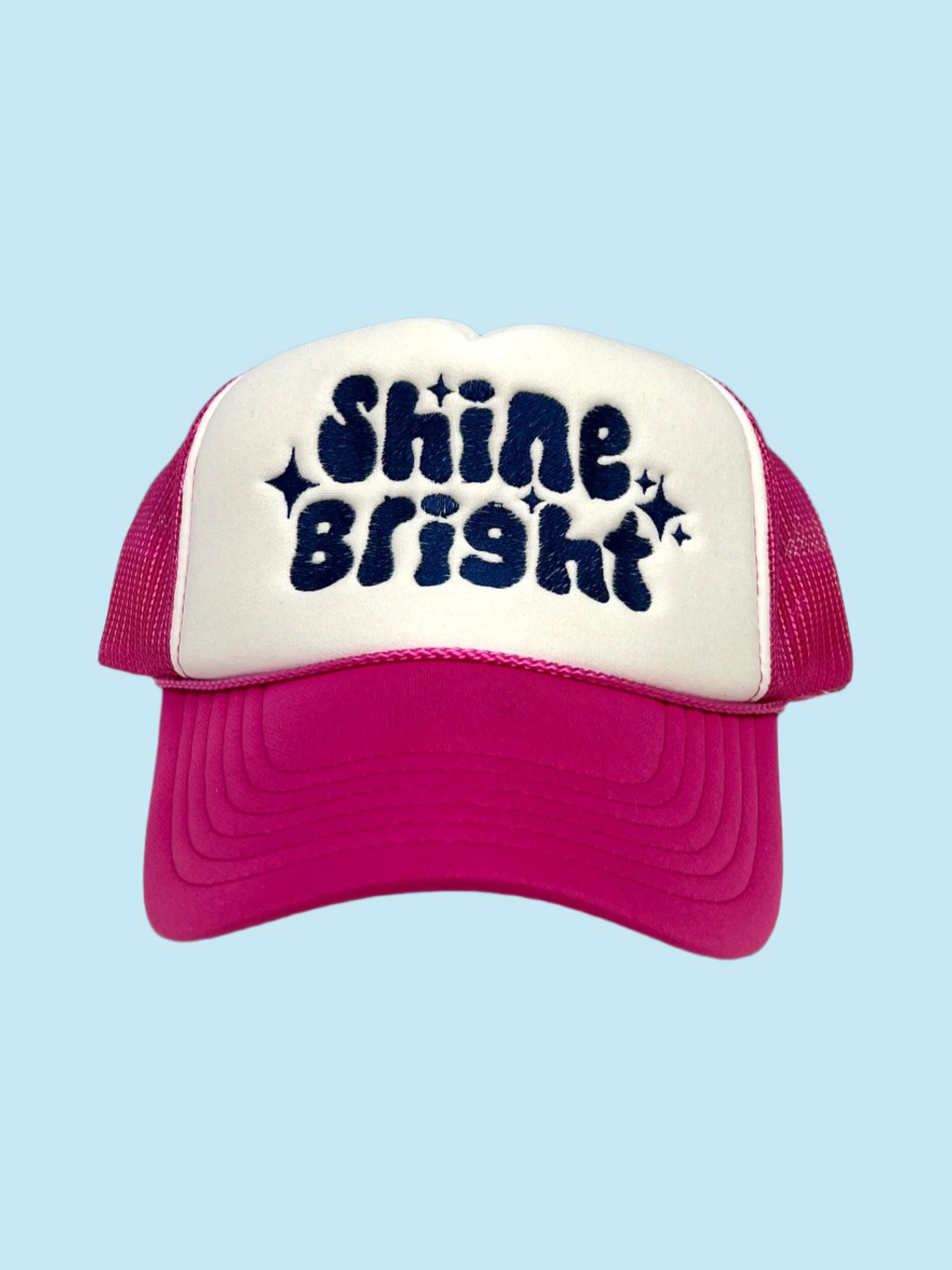 Shine Bright Magenta/White Foam Cap