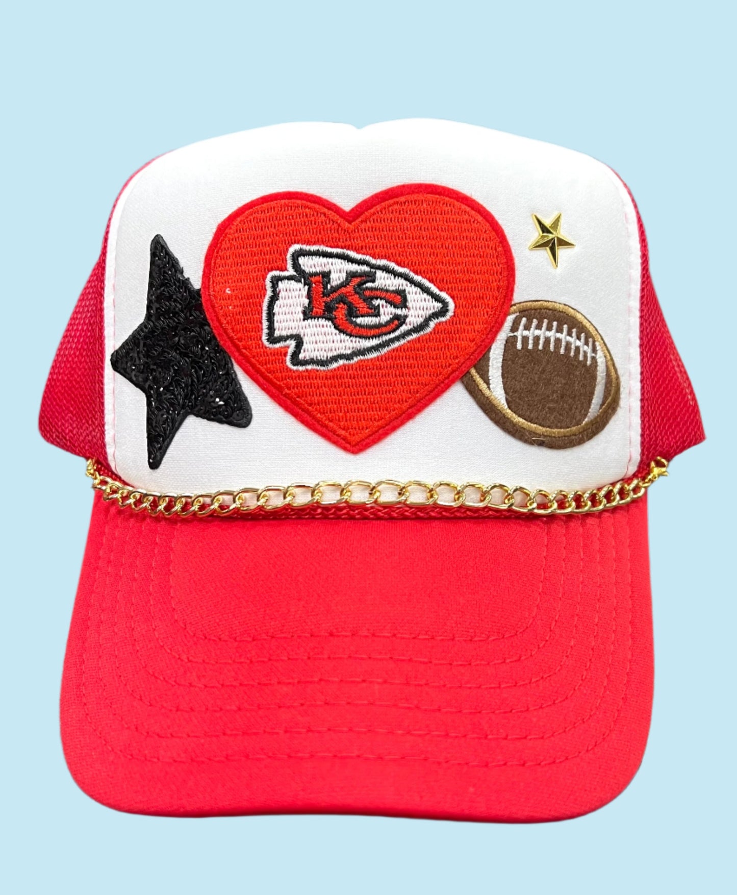 KC Love Red Patch Cap