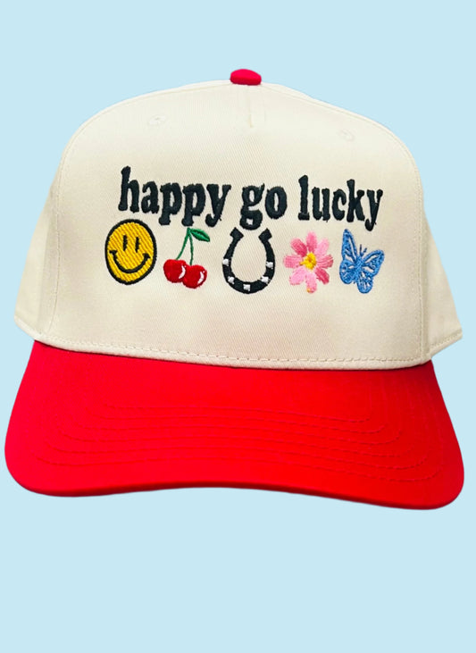 Happy Go Lucky Butterfly Red Cap