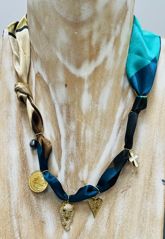 Tied Together 39 Scarf Necklace