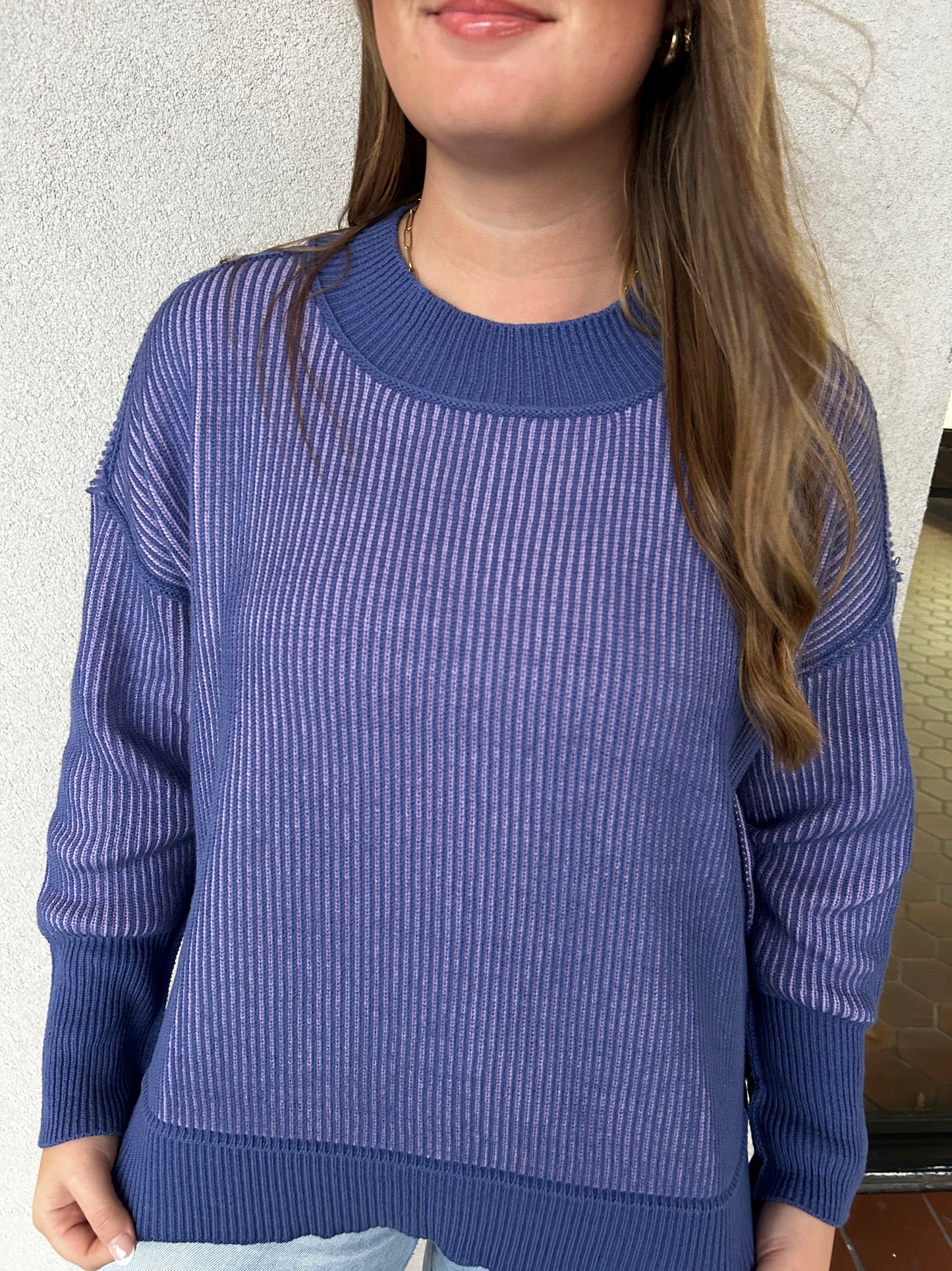 Chasing Chill Purple Sweater