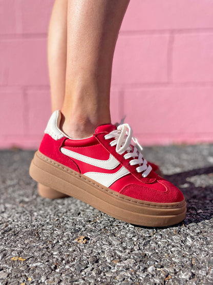 Dodge Red Multi Sneakers