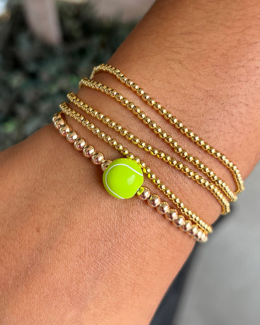 Tennis Ball Beaded Bracelet