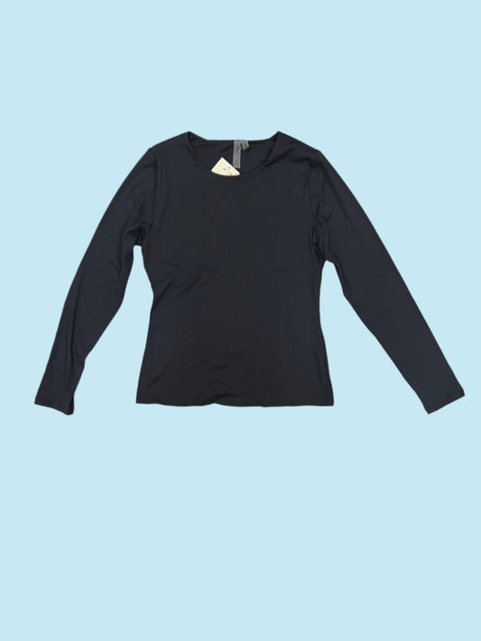 Second Skin Roxi Ribbed Black Top