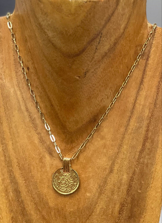 Crush Coin Gold Necklace