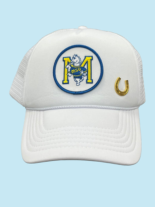 Horseshoe Luck White Patch Cap