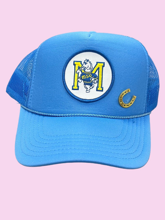 Horseshoe Luck Blue Patch Cap