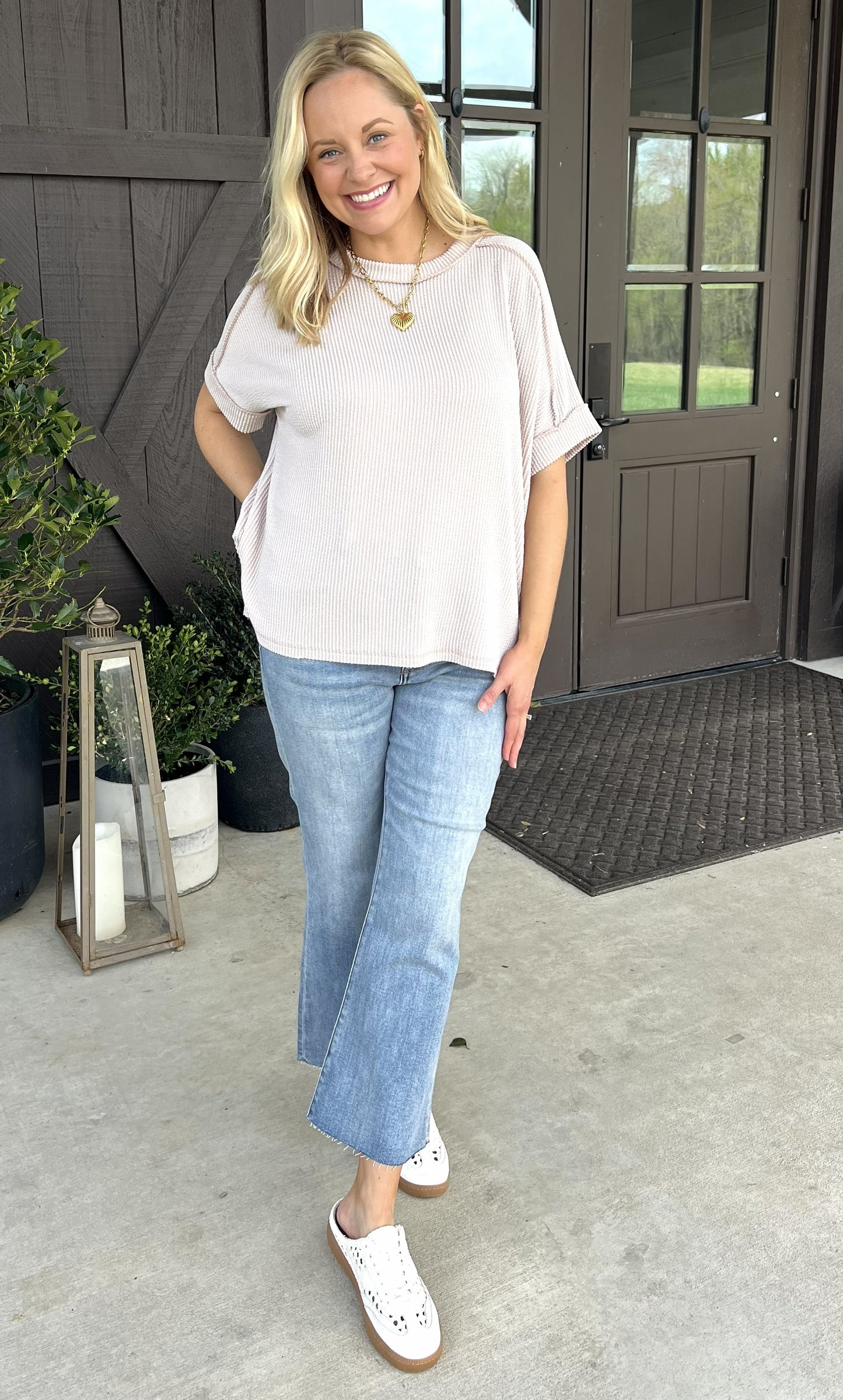 Always a Favorite Ash Mocha Top