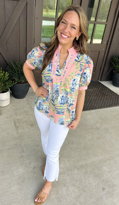 Porcelain Charm Top