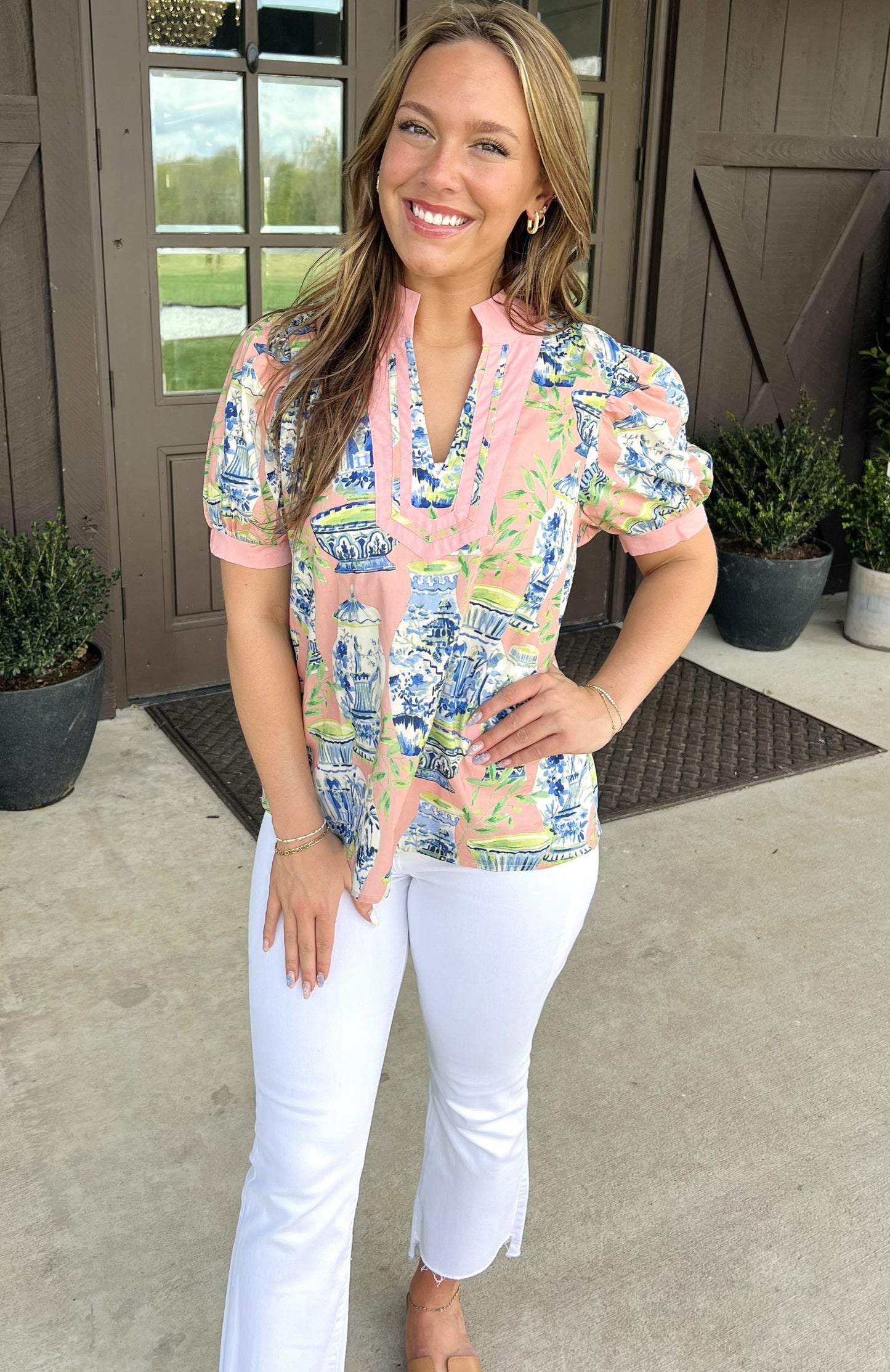 Porcelain Charm Top