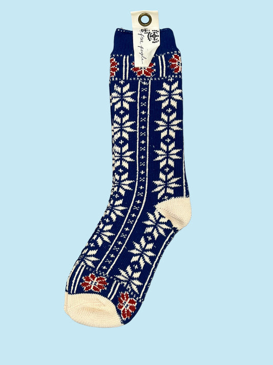 Nearly Nordic Navy Socks