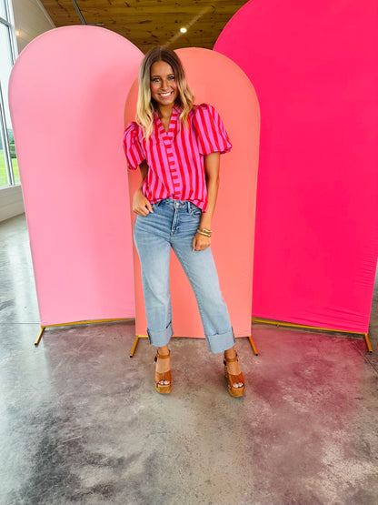 Pattern Pop Top