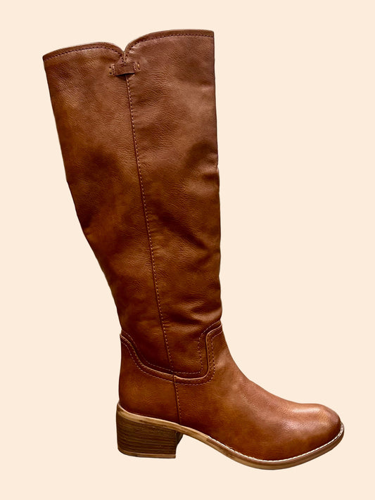 Wings Up Cognac Boots