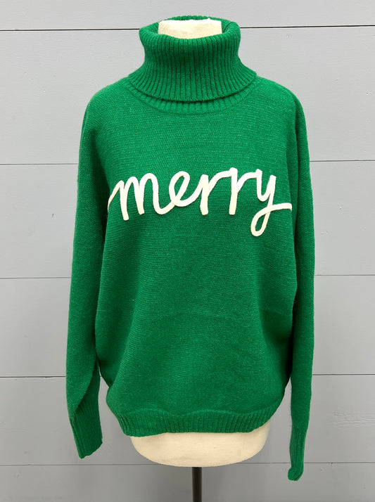 Twinkle Pine Green Sweater