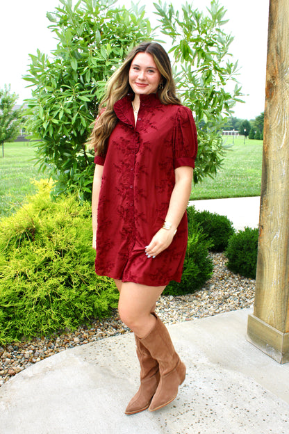 Ballet Recital Burgundy Dress