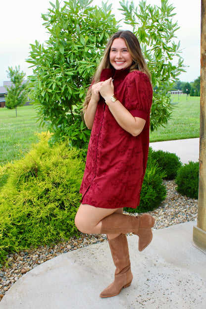 Ballet Recital Burgundy Dress