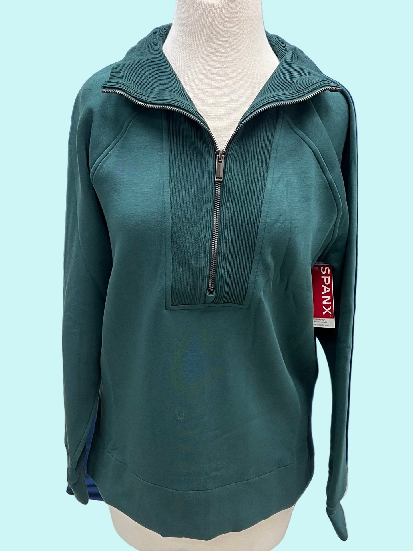 AirEssentials Brushed Half Zip Meridian Tunic Top