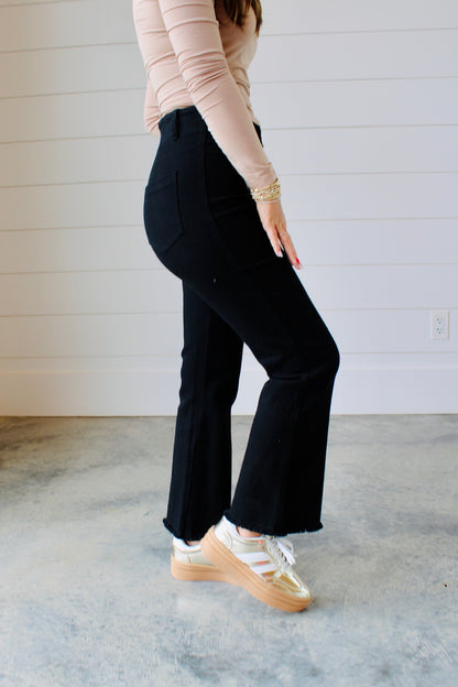 Walking With You Washed Black Pants