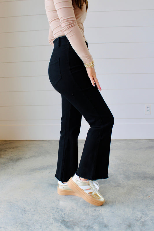 Walking With You Washed Black Pants