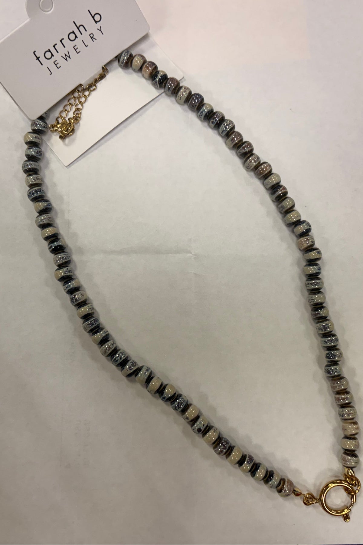 Indigo Stone Blue Long Story Short Necklace