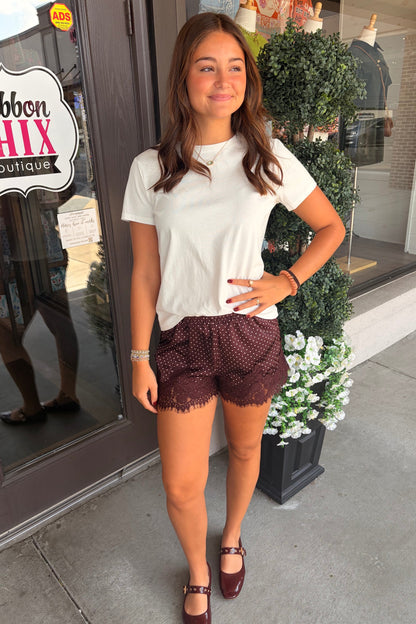The Dotty Brown Shorts