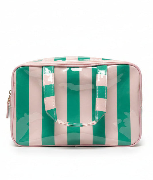 Getaway Glam Pink/Green Cosmetic Bag