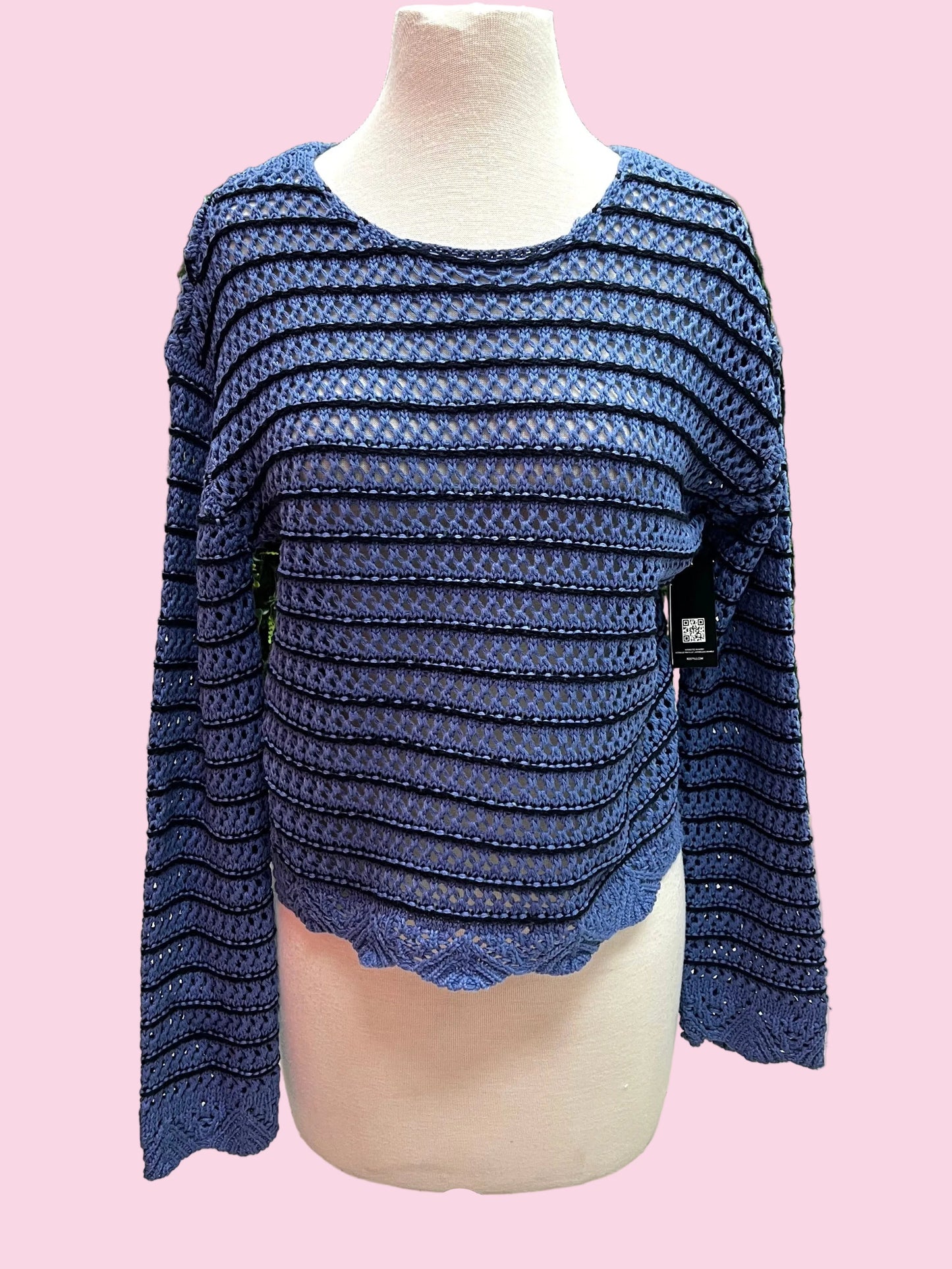 Nessa Dutch Blue Pullover Top