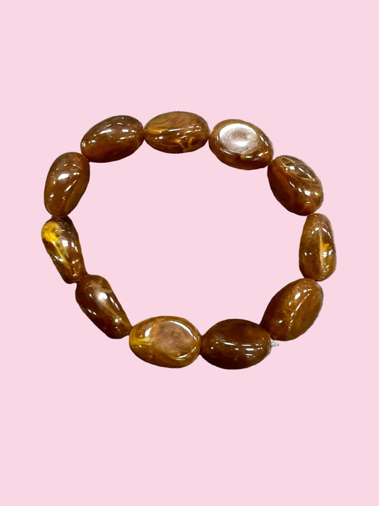 Essential Bead Brown Bracelet