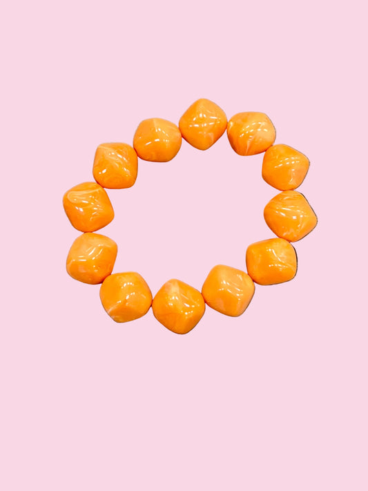 Rainbow Drip Orange Bracelet