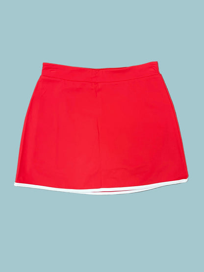 Tessa Red Skort