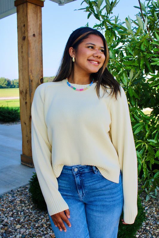 Spring Street Banana Cream Pullover