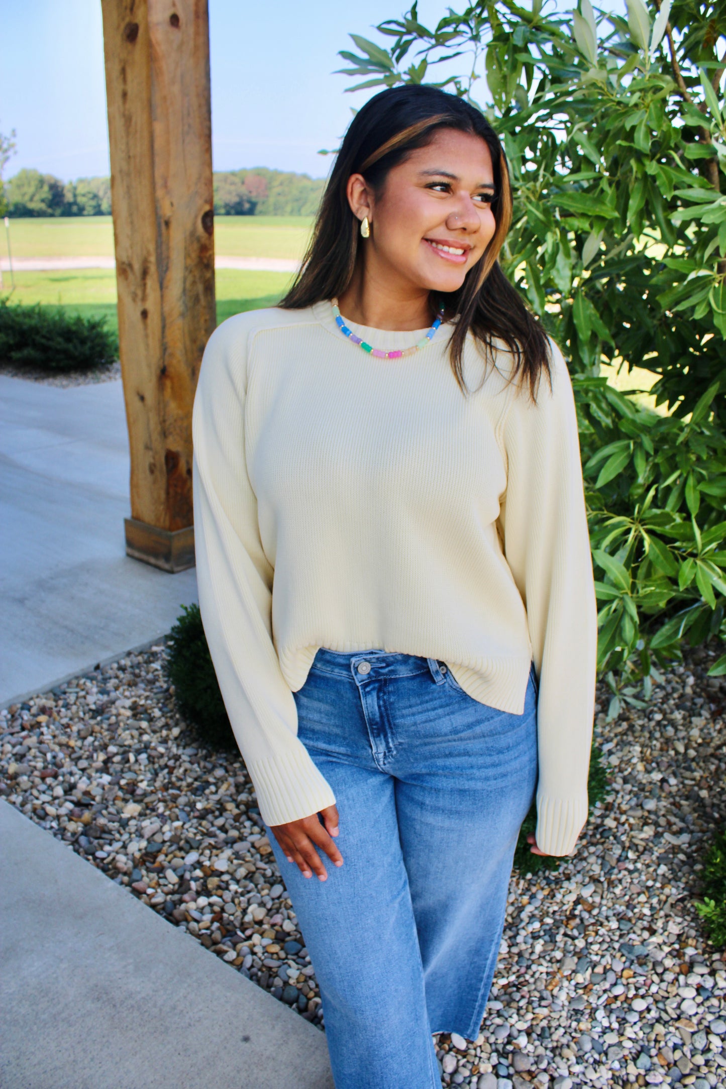 Spring Street Banana Cream Pullover