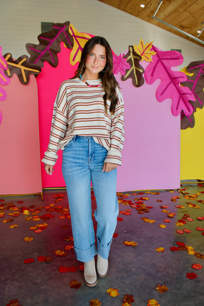 Ella Vintage Wash Wide Straight Denim