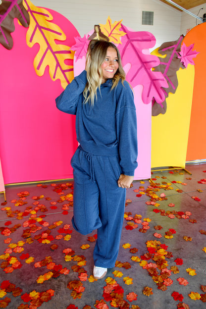 There For It Dusty Navy Pants