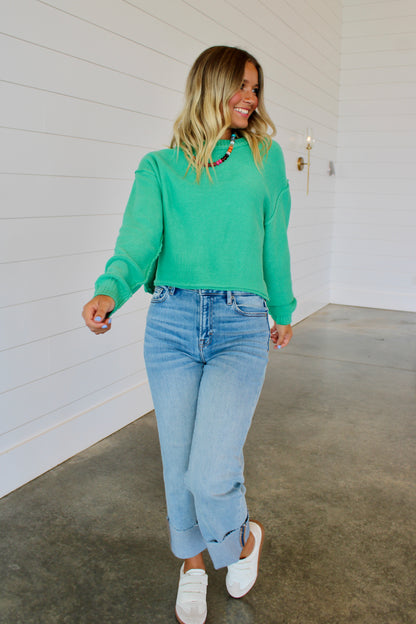 Naturally Cool Green Sweater