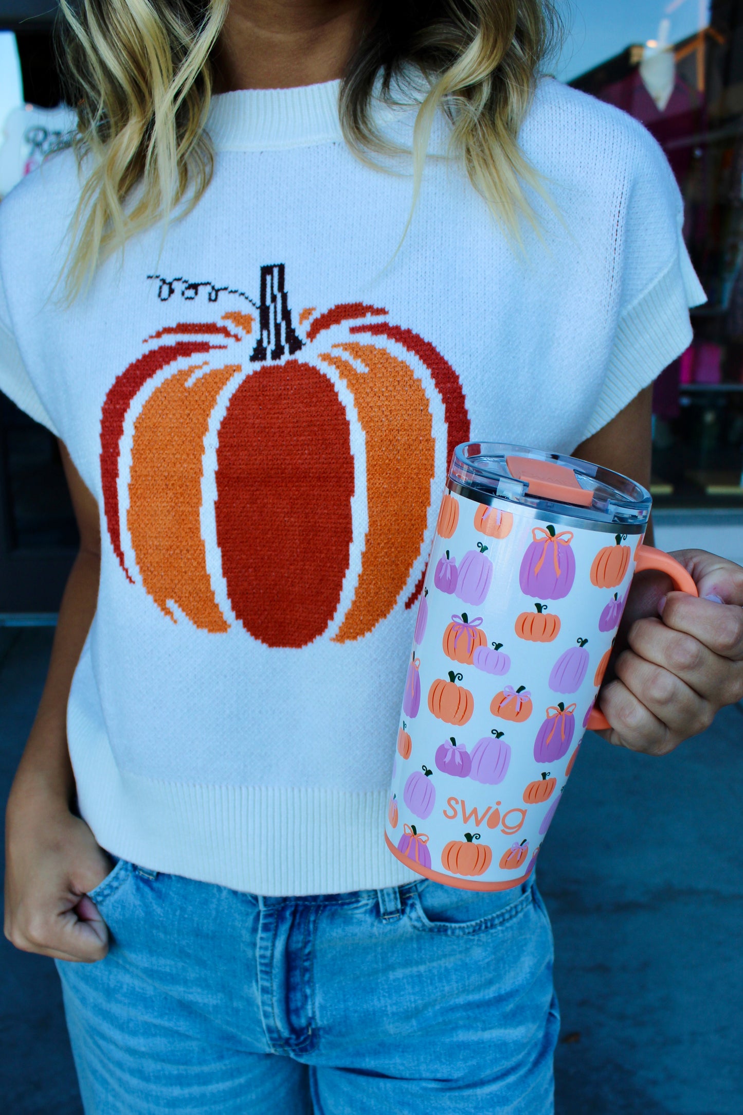 Spiced Pumpkin Sweater Top