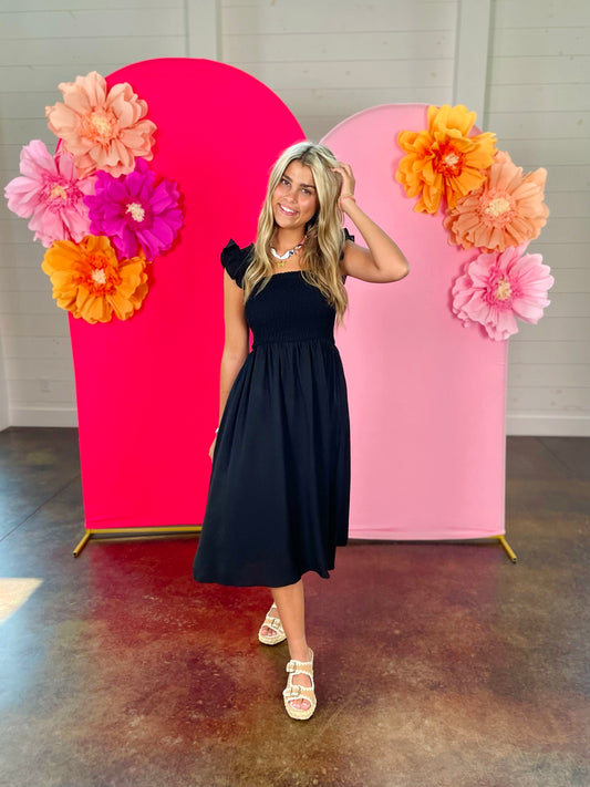 Playing it Cool Black Dress